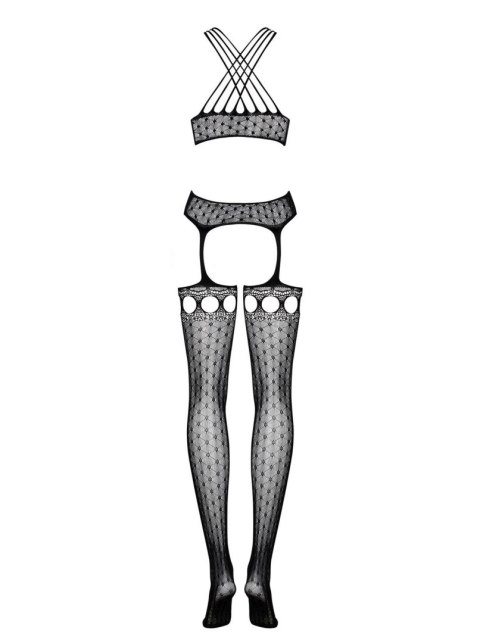 Bodystocking geometryczny Obsessive G313 SML