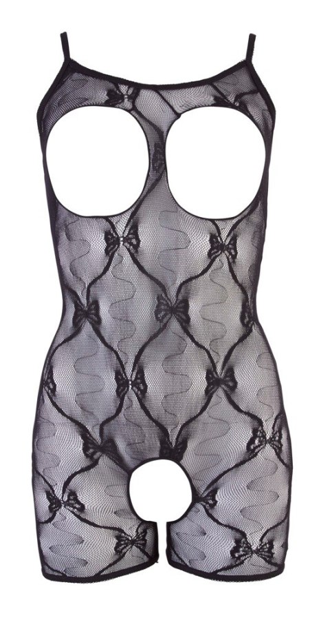 Bodystocking koronkowy otwarty NO:XQSE czarny L/XL