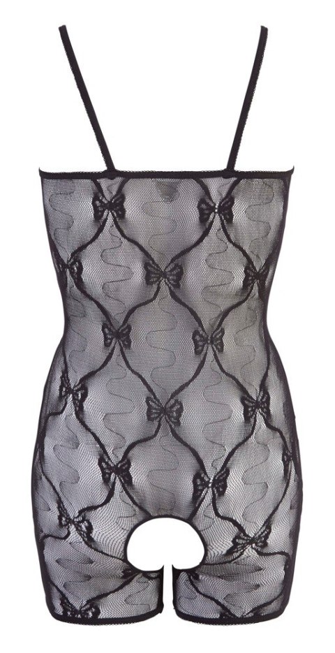Bodystocking koronkowy otwarty NO:XQSE czarny L/XL