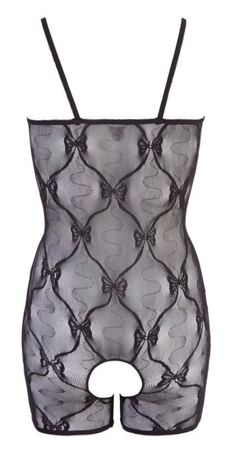 Bodystocking koronkowy otwarty NO:XQSE czarny L/XL