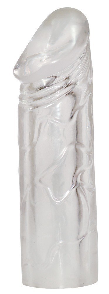 Przedłużka na penisa Mega Dick transparentna TPE 19 cm