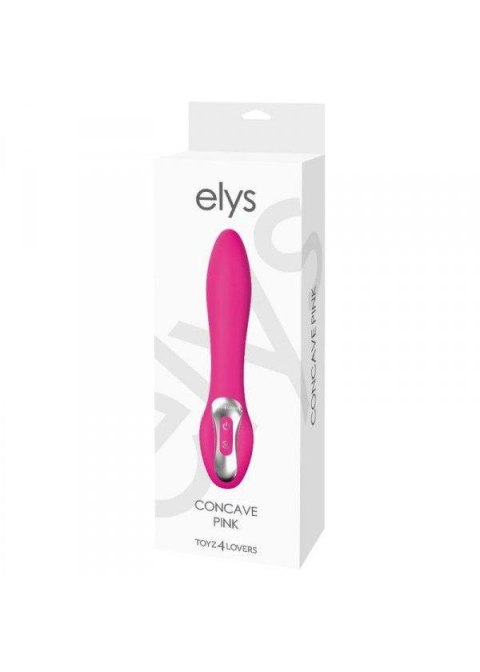 Wibrator designerski Concave Elys różowy USB