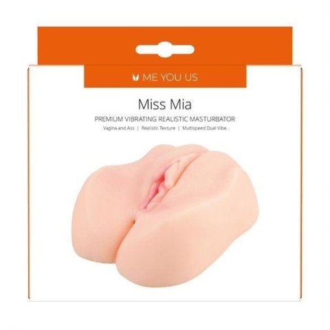 Wibrujący realistyczny masturbator Miss Mia Me You Us cyber skóra