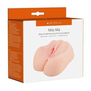 Wibrujący realistyczny masturbator Miss Mia Me You Us cyber skóra