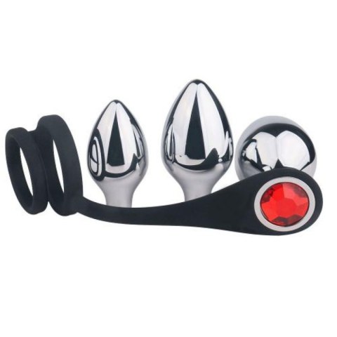 Masażer prostaty Pleasure Bully Toyz4lovers z pierścieniami 11,6 cm