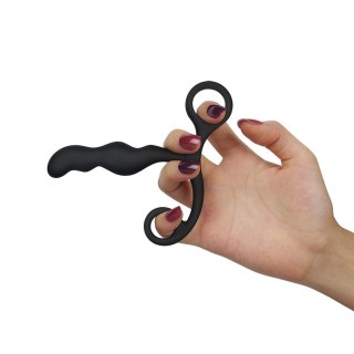 Masażer prostaty silikonowy Lovetoy czarny 8,9 cm