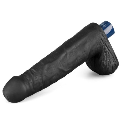 Realistyczne dildo wibrujące Lovetoy Real Softee czarne USB 23 cm