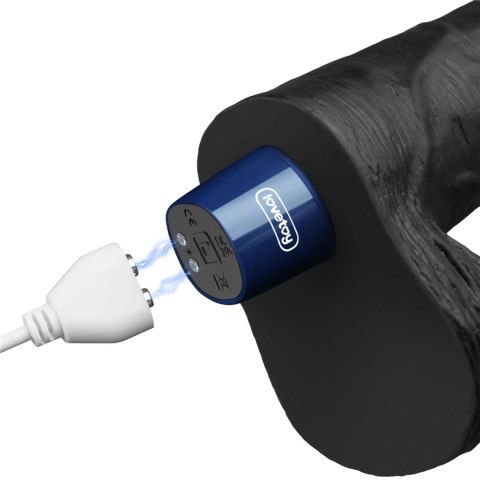 Realistyczne dildo wibrujące Lovetoy Real Softee czarne USB 23 cm