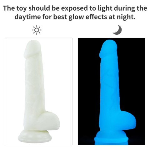 Dildo Lovetoy Lumino Play świecące niebieskie