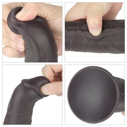 Dildo realistyczne dwuwarstwowe Lovetoy 20 cm obrotowe USB
