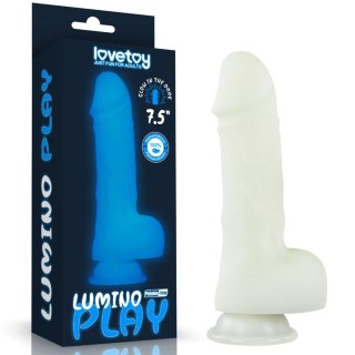 Dildo silikonowe świecące w ciemności Lovetoy Lumino Play 19 cm