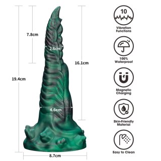 Dildo wibrujące podwójne pazury silikonowe Lovetoy 19 cm