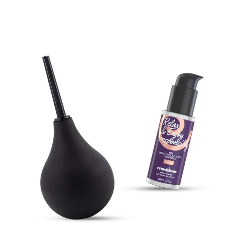 Irygator analny Crushious Douche Go 90ml z lubrykantem 50ml