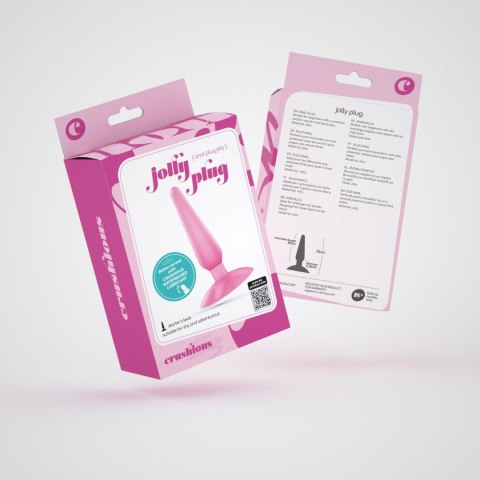 Korek analny Jolly Crushious piramidowy różowy 11 cm