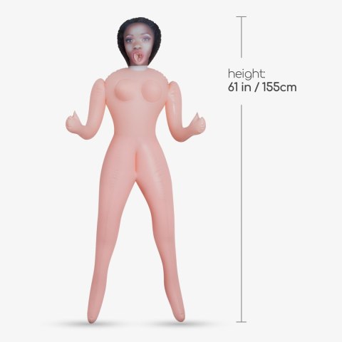 Lalka dmuchana Carmen Femme Fatale czarna 155 cm