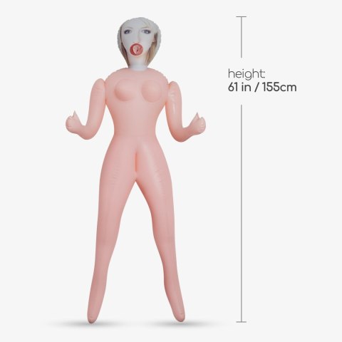 Lalka dmuchana erotyczna Cristina blond Crushious 155 cm