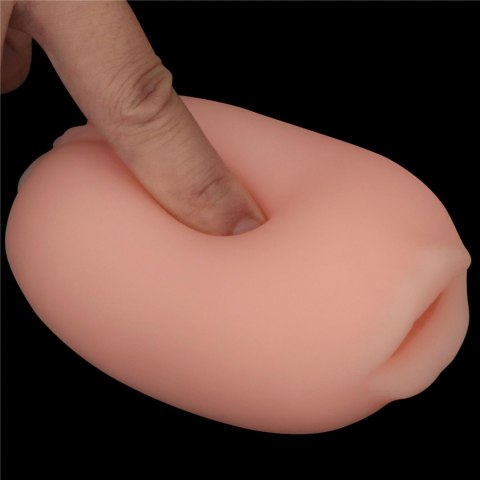 Masturbator dwustronny Lovetoy usta i pochwa z wibracjami