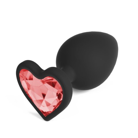 Plug analny Crushious Cuore Large z wymiennymi kryształkami