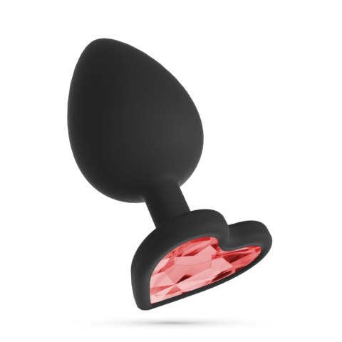 Plug analny Crushious Cuore Large z wymiennymi kryształkami