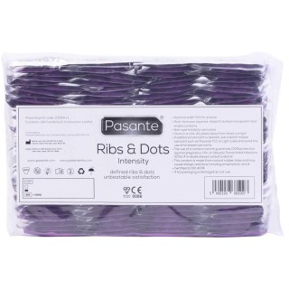 Prezerwatywy Pasante Ribs Dots Intensity prążkowane kropkowane 144 szt