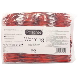 Prezerwatywy Pasante Warming rozgrzewające żebrowane 144 szt