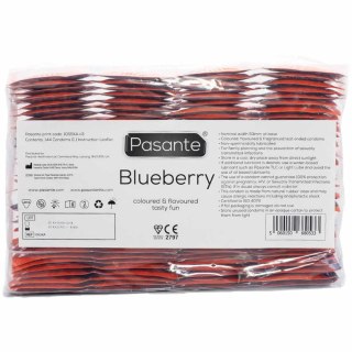 Prezerwatywy jagodowe Pasante Blueberry Blast fioletowe 144 szt
