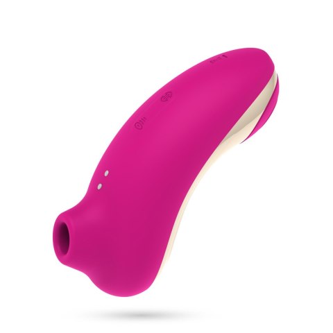 Stymulator łechtaczki Crushious Supernova ssący i stukający różowy USB 12cm