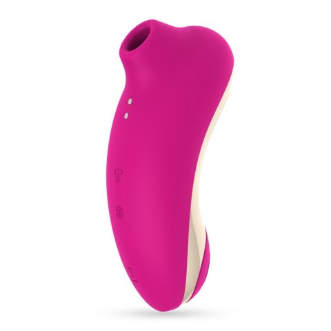 Stymulator łechtaczki Crushious Supernova ssący i stukający różowy USB 12cm