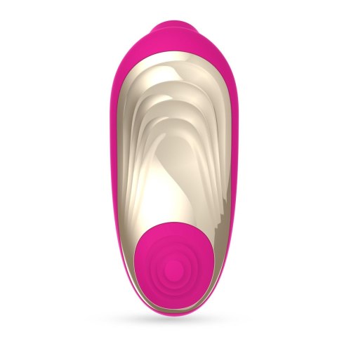 Stymulator łechtaczki Crushious Supernova ssący i stukający różowy USB 12cm