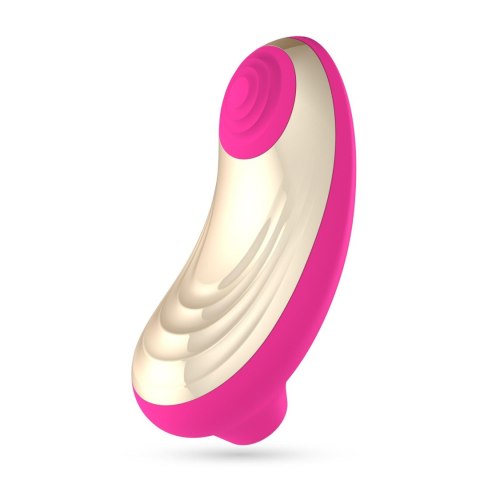 Stymulator łechtaczki Crushious Supernova ssący i stukający różowy USB 12cm