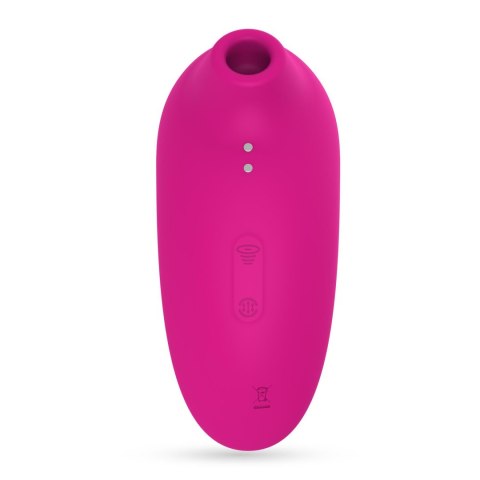 Stymulator łechtaczki Crushious Supernova ssący i stukający różowy USB 12cm
