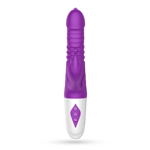Wibrator punktu G Crushious Wrangler z posuwem i ssaniem USB 23 cm