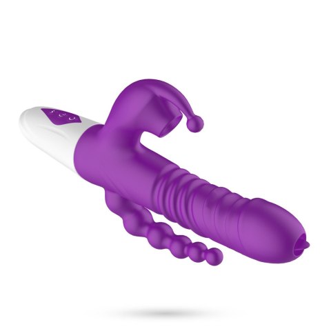 Wibrator punktu G Crushious Wrangler z posuwem i ssaniem USB 23 cm