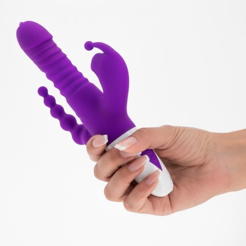 Wibrator punktu G Crushious Wrangler z posuwem i ssaniem USB 23 cm