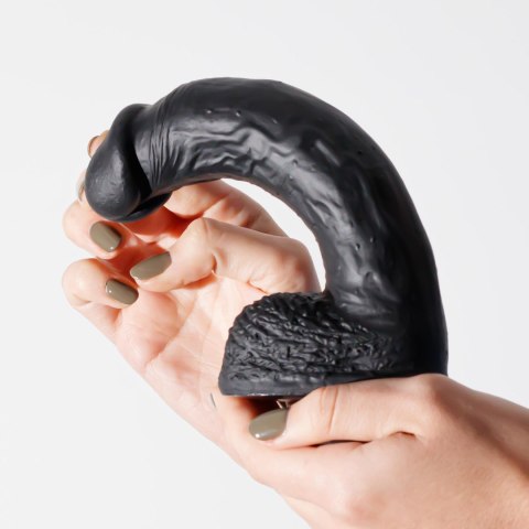 Dildo realistyczne silikonowe Inviktus Crushious 22 cm czarny