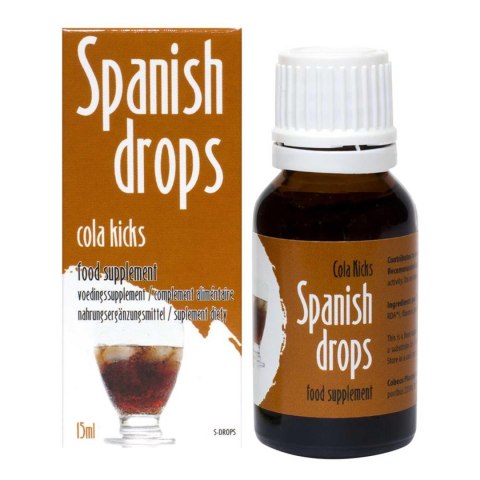 Energetyzujące krople Spanish Drops Cola Kicks smak coli Cobeco