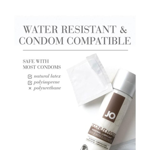 Lubrykant hybrydowy kokosowy JO 60 ml biały