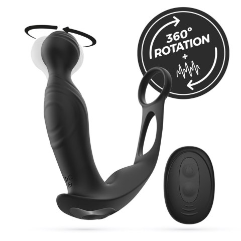 Masażer prostaty Crushious Flamma z pilotem 16 cm