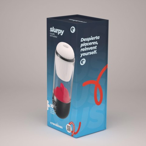 Masturbator rotacyjny Crushious Slurpy 2 w 1 USB 22 cm