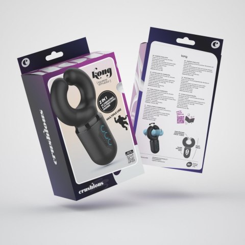 Masturbator z naciskiem Crushious Kong silikonowy USB 16 cm