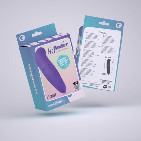 Mini wibrator punktu G Crushious GFinder fioletowy 12cm