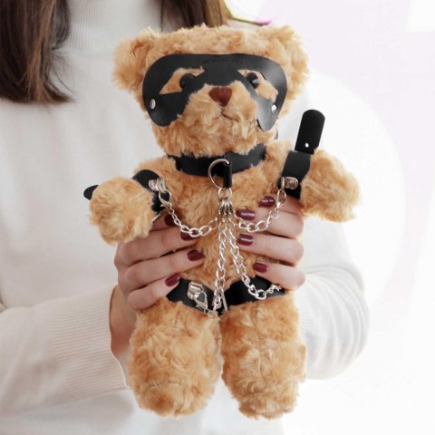 Miś bondage Crushito Crushious czarny 31 cm