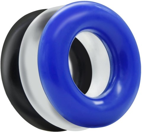 Pierścienie erekcyjne donut Power Escorts 3 sztuki TPE