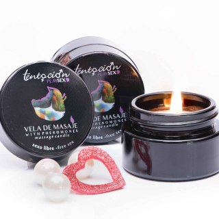 Świeca do masażu z feromonami Free Sex 20 ml Tentación Play Sex