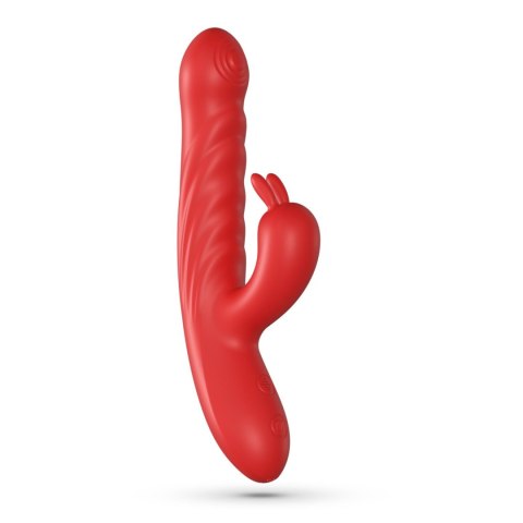 Wibrator króliczek Crushious Lapin posuwisty czerwony USB