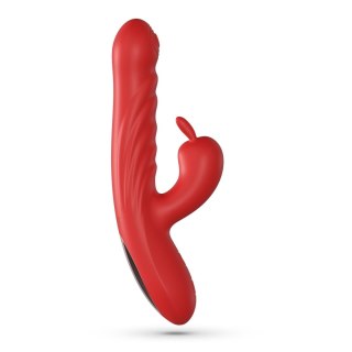 Wibrator króliczek Crushious Lapin posuwisty czerwony USB