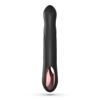 Wibrator króliczek Crushious Lapin silikonowy czarny USB 21,5 cm