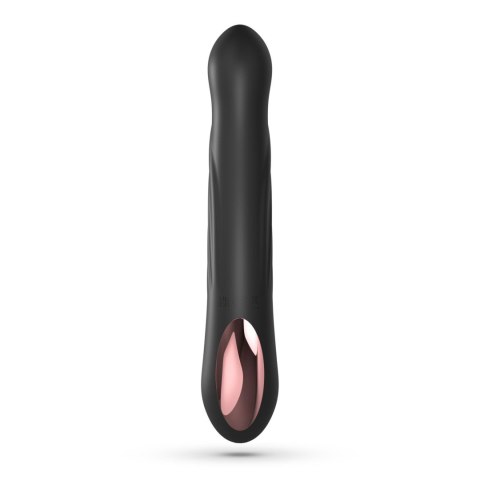Wibrator króliczek Crushious Lapin silikonowy czarny USB 21,5 cm