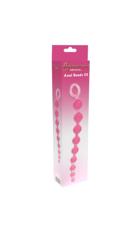 Koraliki analne silikonowe Lovesecret różowe 30 cm