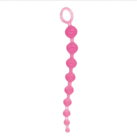 Koraliki analne silikonowe Lovesecret różowe 30 cm